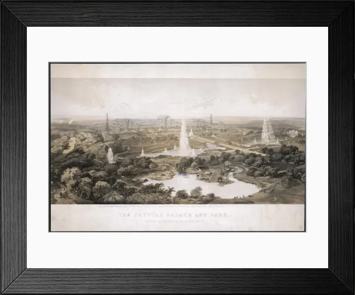 Framed Print : Crystal Palace Fountains Framed Print : Crystal Palace Fountains