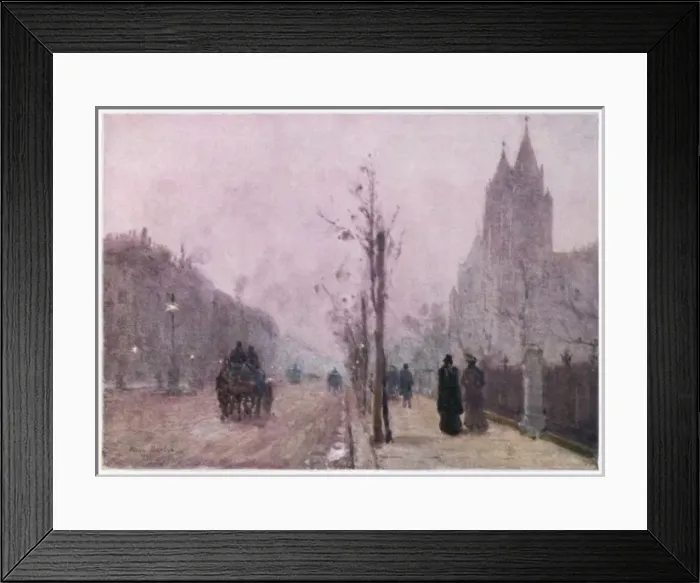 Framed Print : Cromwell Road / 1896 Framed Print : Cromwell Road / 1896