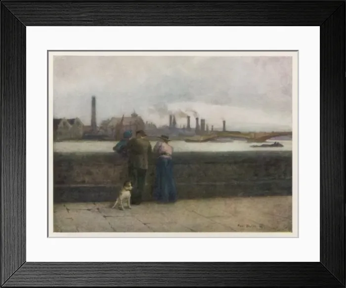 Framed Print : Chelsea Embankment 1904 Framed Print : Chelsea Embankment 1904
