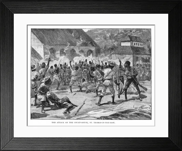 Framed Print : JAMAICA / DEMO / 1865 Framed Print : JAMAICA / DEMO / 1865
