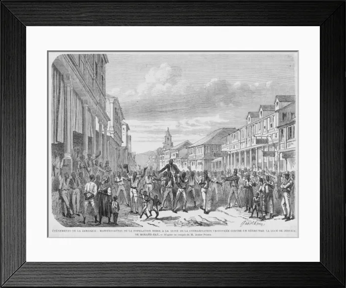 Framed Print : JAMAICA / DEMO / 1865 Framed Print : JAMAICA / DEMO / 1865