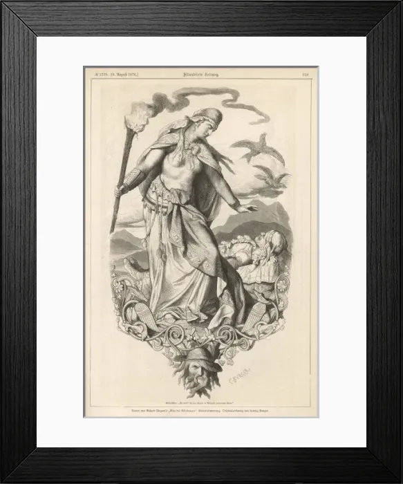 Framed Print : Brunnhilde, Siegfried Framed Print : Brunnhilde, Siegfried