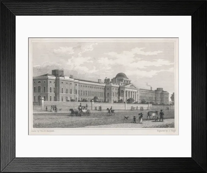 Framed Print : Bethlehem Hospital / 1829 Framed Print : Bethlehem Hospital / 1829