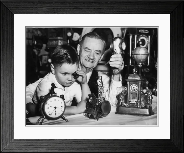 Framed Print : A Young Clockmaker Framed Print : A Young Clockmaker