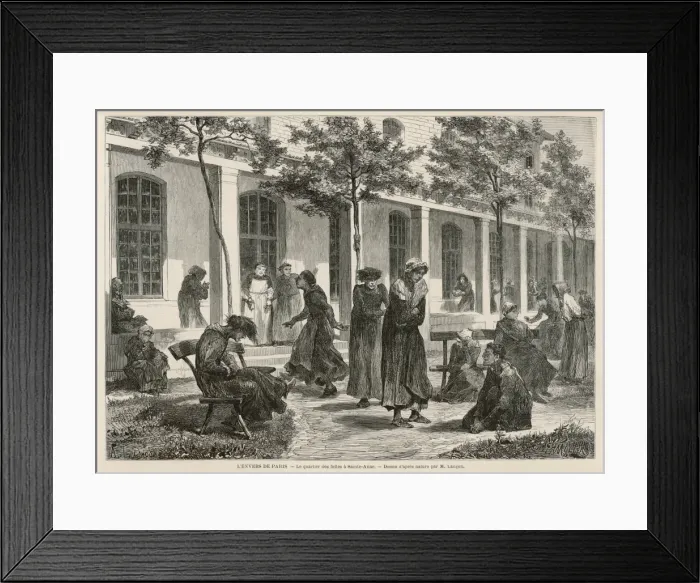 Framed Print : Asylum of St. Anne / 1871 Framed Print : Asylum of St. Anne / 1871