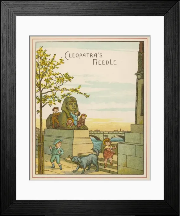 Framed Print : Cleopatra Needle / 1883 Framed Print : Cleopatra Needle / 1883
