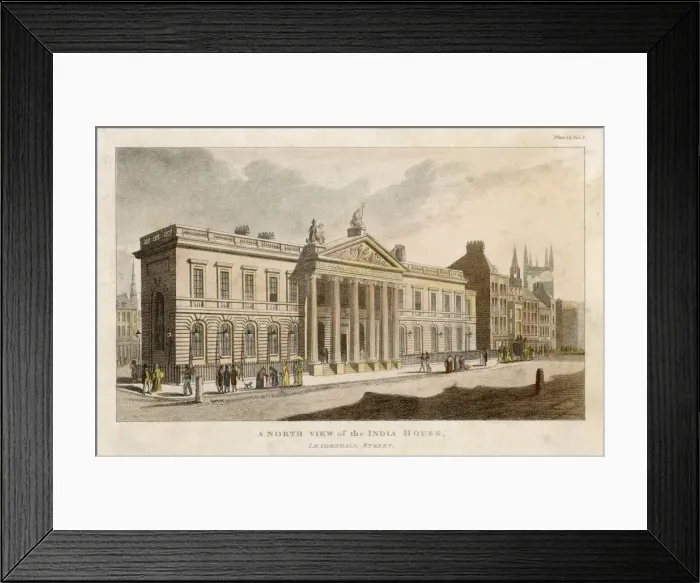 Framed Print : East India House / Ackerma Framed Print : East India House / Ackerma
