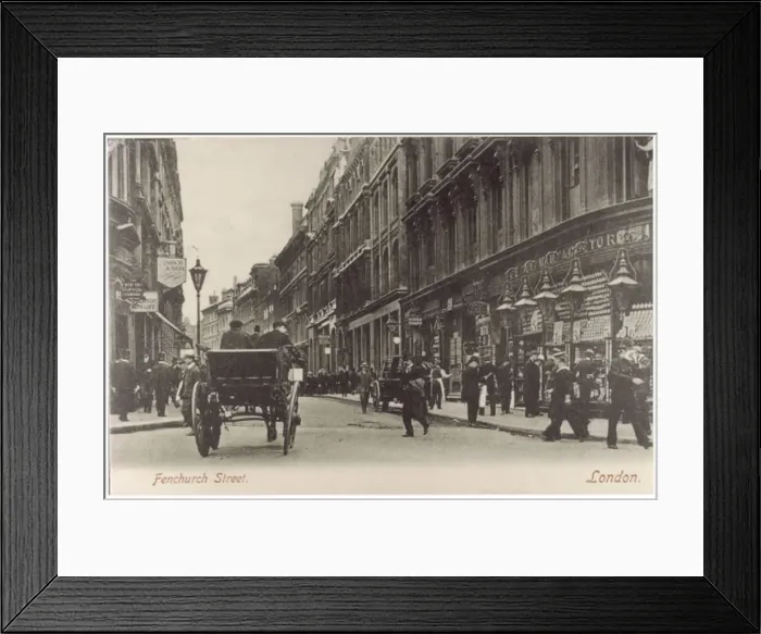 Framed Print : Fenchurch Street C1905 Framed Print : Fenchurch Street C1905