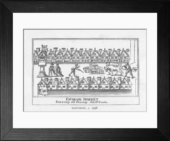 Framed Print : Eastcheap Market / London Framed Print : Eastcheap Market / London
