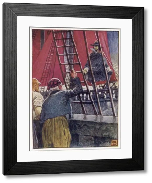 Framed Print : Dutchman and Daland