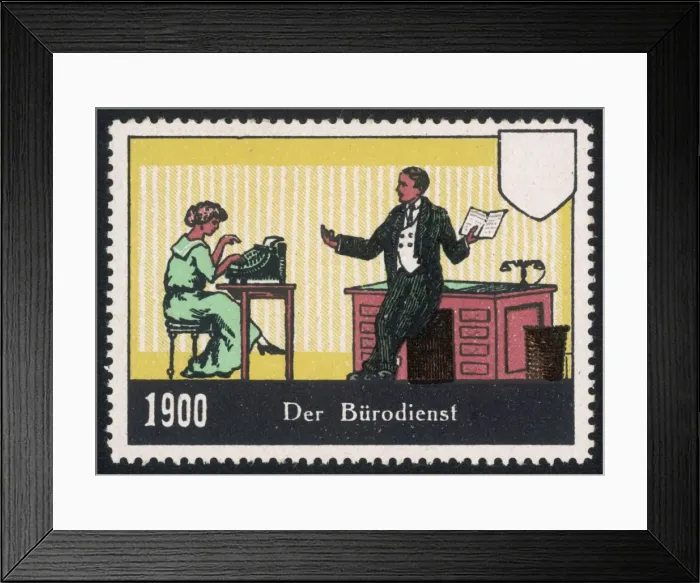 Framed Print : Businessman, Secretary