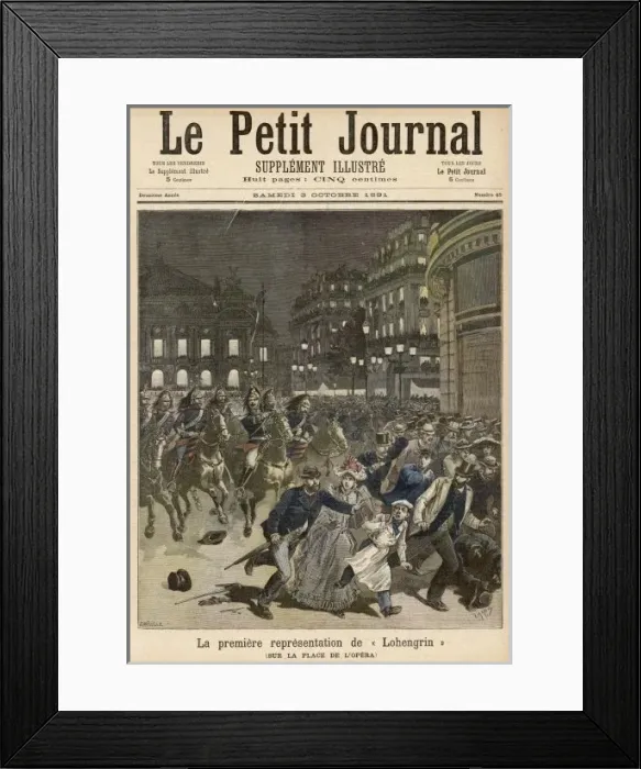 Framed Print : Lohengrin Riots, Paris Framed Print : Lohengrin Riots, Paris