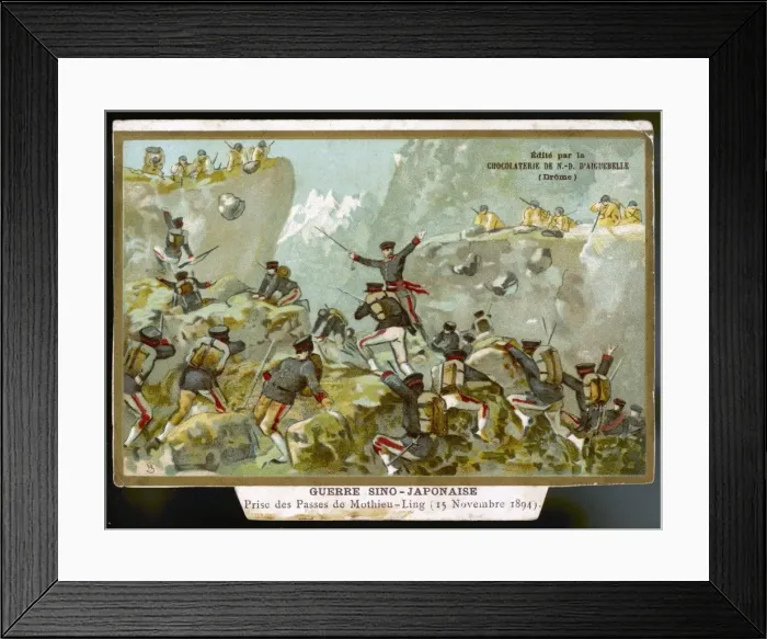 Framed Print : Mothieu-Ling Battle 1894 Framed Print : Mothieu-Ling Battle 1894