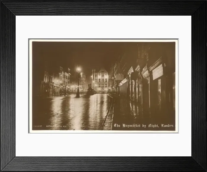 Framed Print : Haymarket / Night C1910 Framed Print : Haymarket / Night C1910