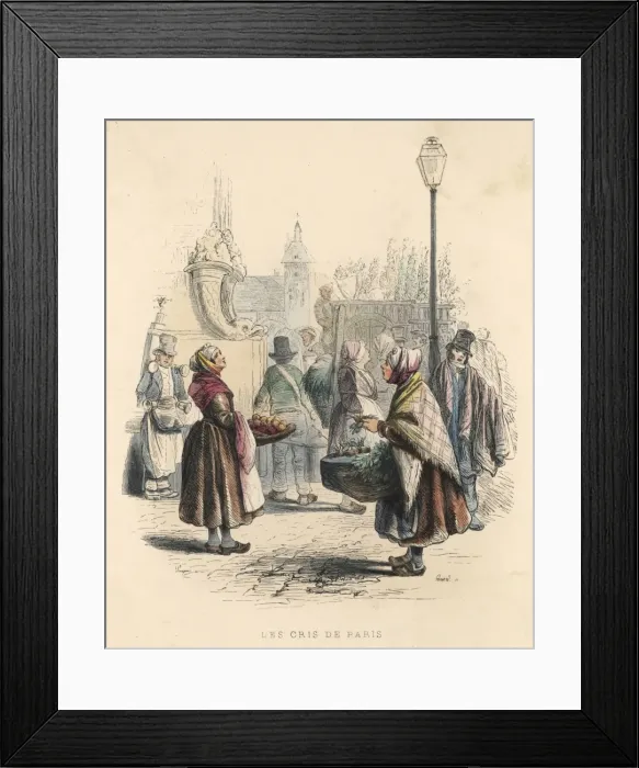 Framed Print : Paris Street Trade Framed Print : Paris Street Trade