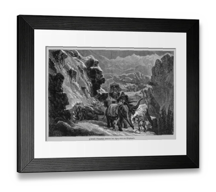 Framed Print : Hannibal over Alps