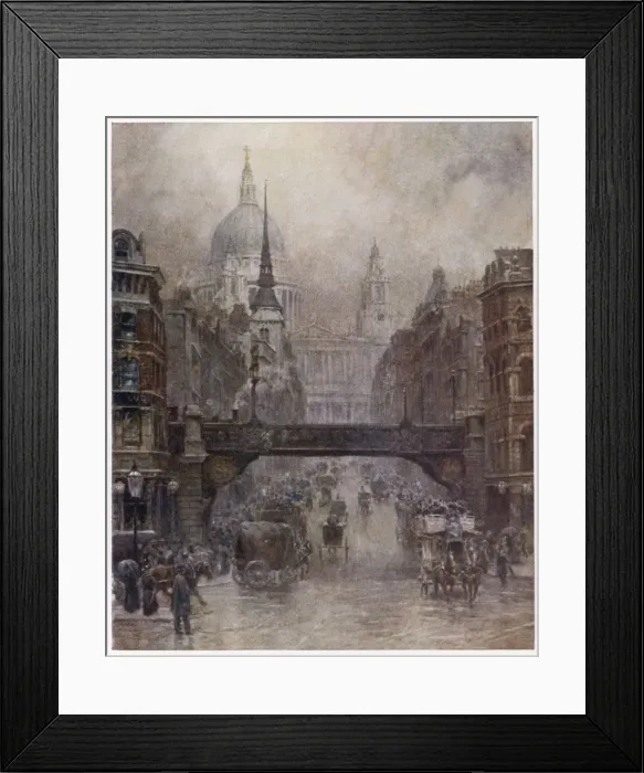 Framed Print : Ludgate Hill / 1905 Framed Print : Ludgate Hill / 1905