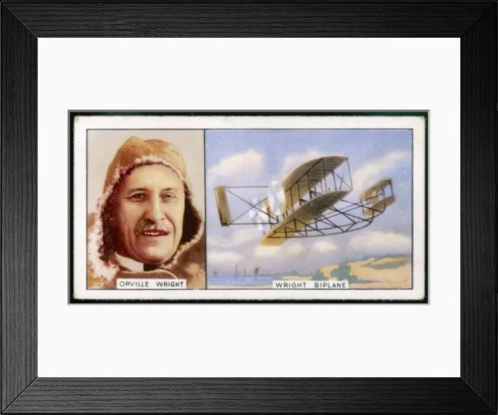 Framed Print : Wright and 1908 Biplane Framed Print : Wright and 1908 Biplane