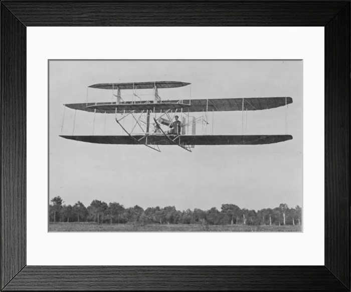 Framed Print : Wilbur Wright Airborne Framed Print : Wilbur Wright Airborne