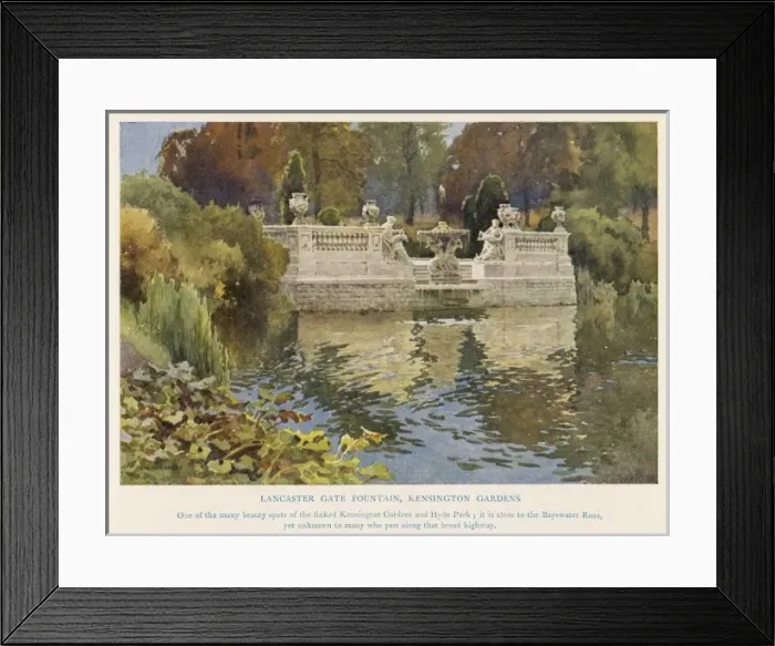 Framed Print : Hyde Park / Ken Gardens Framed Print : Hyde Park / Ken Gardens
