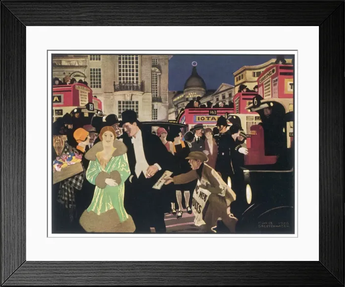 Framed Print : Piccadilly Circus 1927 Framed Print : Piccadilly Circus 1927