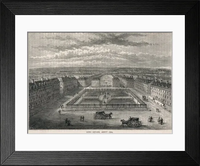 Framed Print : Soho Square C1700 Framed Print : Soho Square C1700