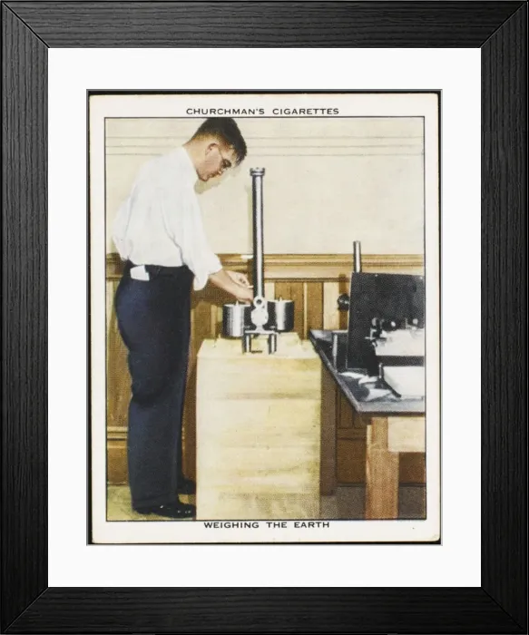 Framed Print : Weighing the Earth C1936 Framed Print : Weighing the Earth C1936