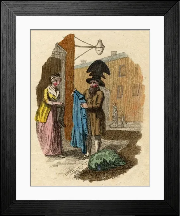 Framed Print : Any Old Clothes? / 1804 Framed Print : Any Old Clothes? / 1804