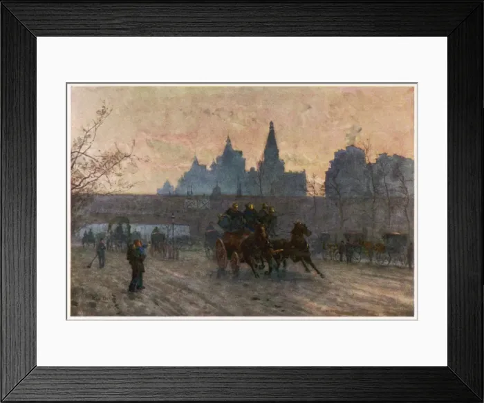 Framed Print : Embankment / Fire Engine Framed Print : Embankment / Fire Engine