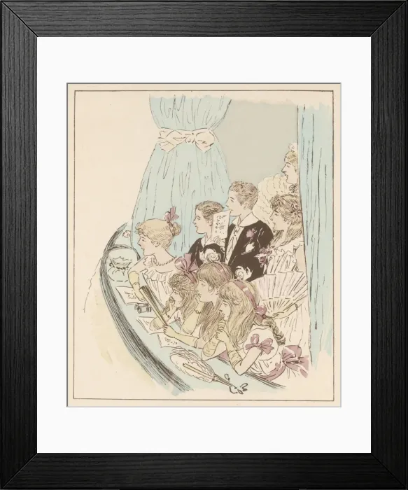 Framed Print : Panto Audience 1890 Framed Print : Panto Audience 1890
