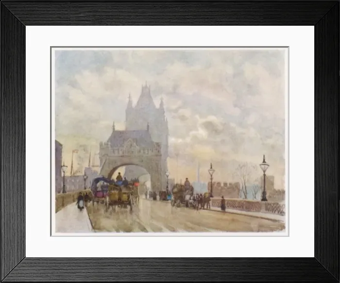 Framed Print : Tower Bridge 1905 Framed Print : Tower Bridge 1905