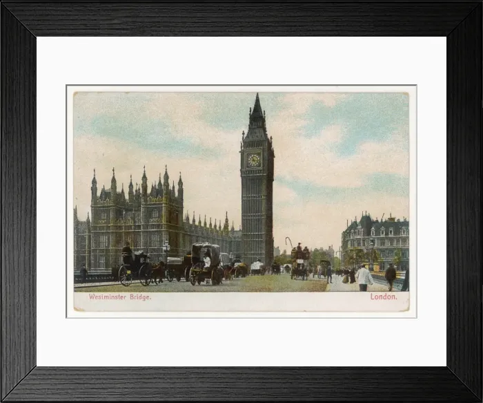 Framed Print : Westminster Bridge C1900 Framed Print : Westminster Bridge C1900