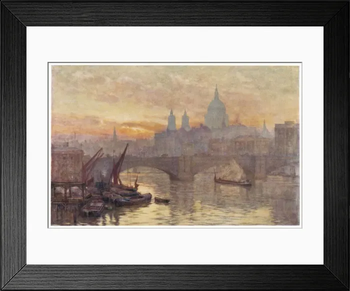 Framed Print : Southwark Bridge 1905 Framed Print : Southwark Bridge 1905