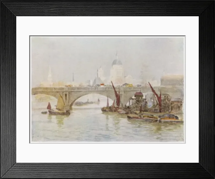 Framed Print : Waterloo Bridge 1905 Framed Print : Waterloo Bridge 1905