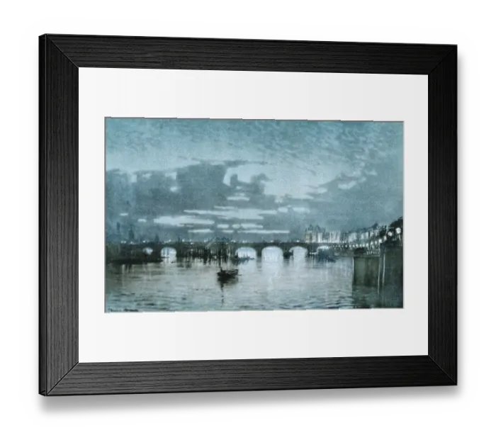 Framed Print : Waterloo Bridge 1926