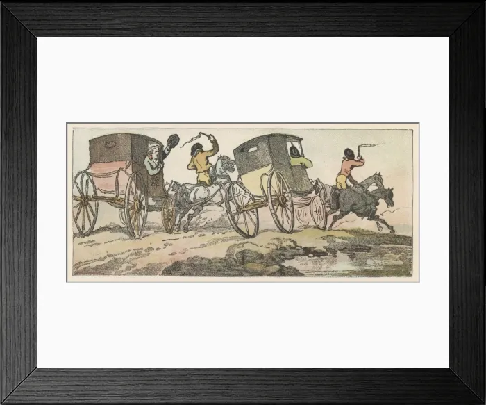 Framed Print : Carriages Racing Framed Print : Carriages Racing
