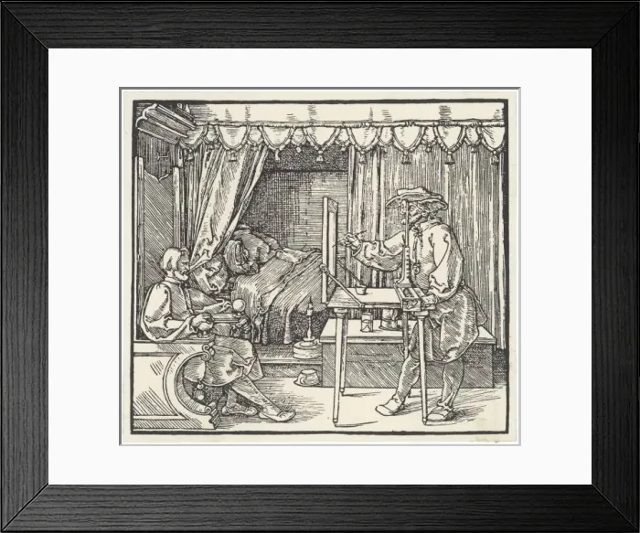 Framed Print : Artist Using Device Framed Print : Artist Using Device