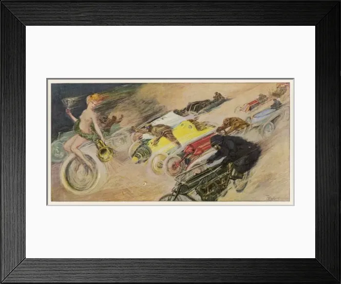 Framed Print : THE CHASE 1904 Framed Print : THE CHASE 1904