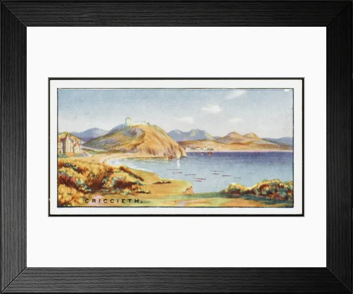 Framed Print : Criccieth / Wales / Cig Card Framed Print : Criccieth / Wales / Cig Card