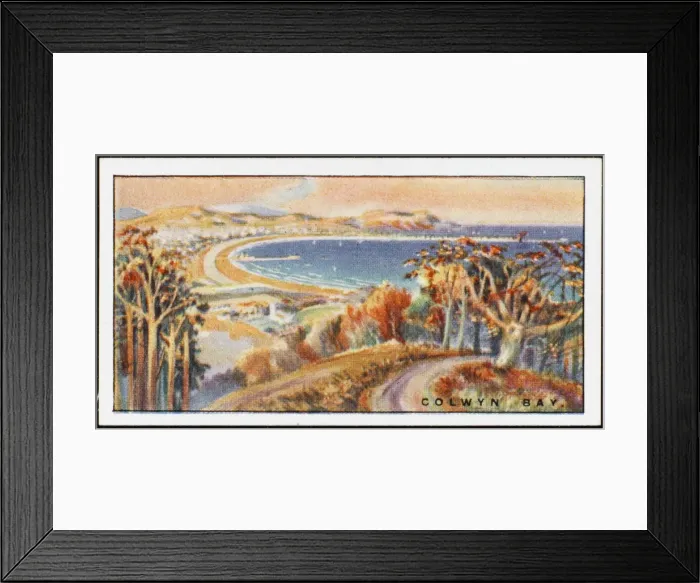 Framed Print : Colwyn Bay / Cig Card Framed Print : Colwyn Bay / Cig Card