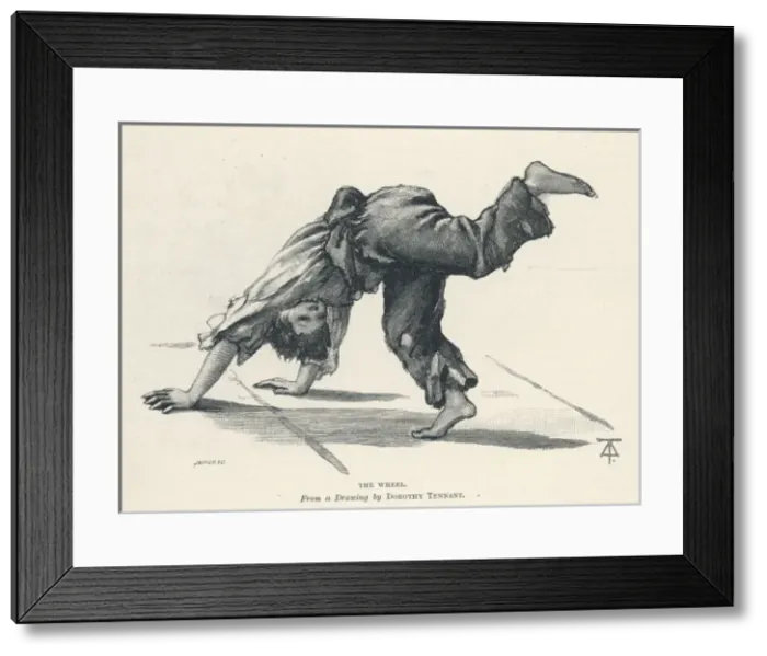 Framed Print : Street Arab / Cartwheel Framed Print : Street Arab / Cartwheel