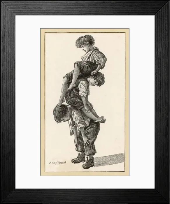 Framed Print : 3 Street Arabs 1880 Framed Print : 3 Street Arabs 1880