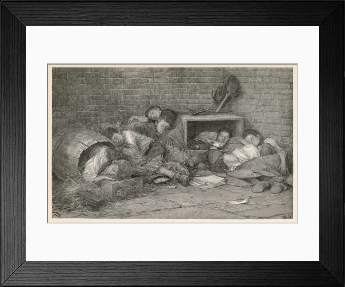 Framed Print : New York Street Arabs Framed Print : New York Street Arabs