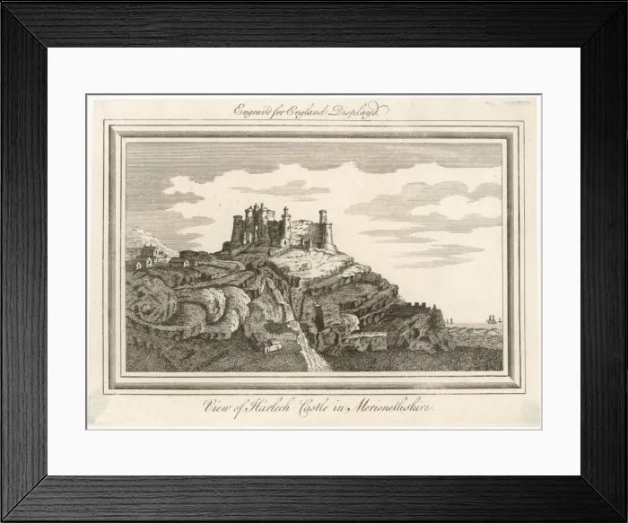Framed Print : Harlech Castle / Display d Framed Print : Harlech Castle / Display d