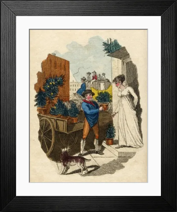 Framed Print : London Flower Seller Framed Print : London Flower Seller