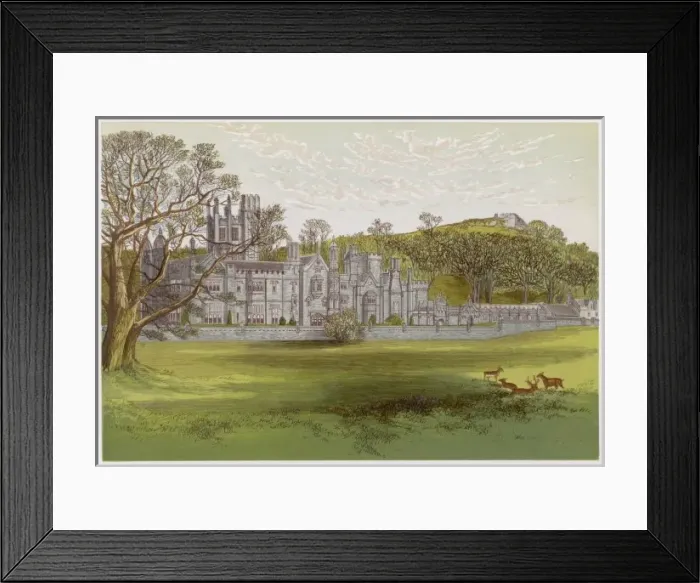 Framed Print : Margam Abbey 1879 Framed Print : Margam Abbey 1879