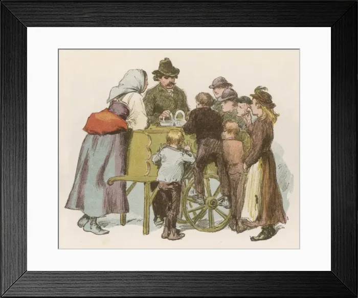 Framed Print : Italian Ice Cream Seller Framed Print : Italian Ice Cream Seller