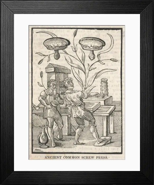 Framed Print : C16 Screw Press Framed Print : C16 Screw Press