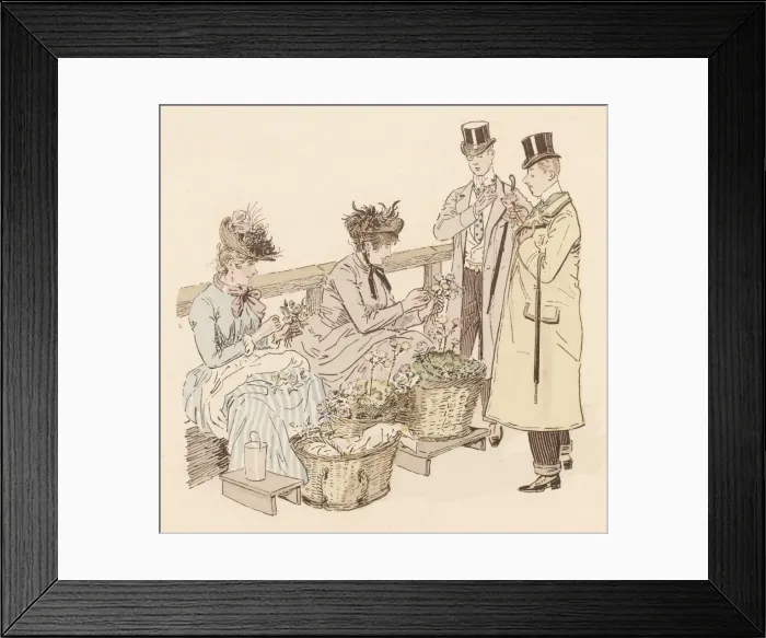 Framed Print : Piccadilly Flower Girls Framed Print : Piccadilly Flower Girls