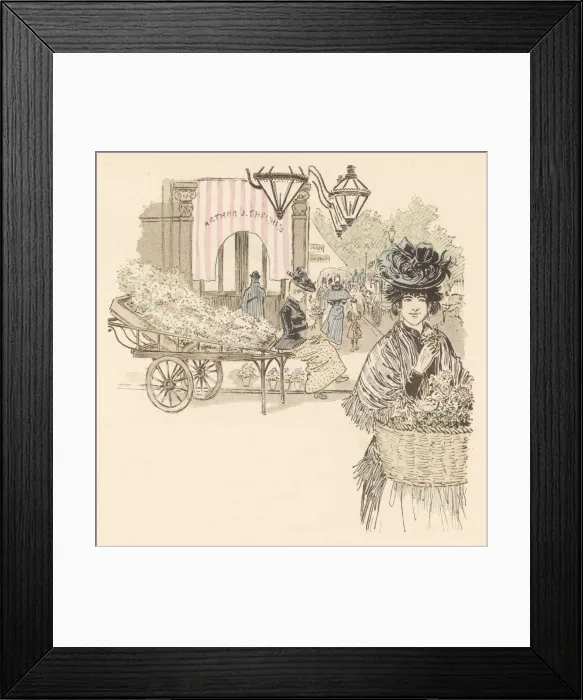 Framed Print : Edgware Road Flower Girl Framed Print : Edgware Road Flower Girl